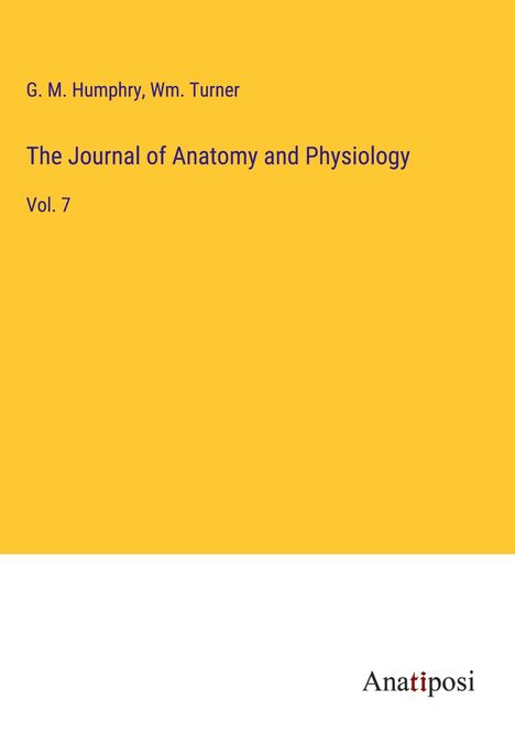 G. M. Humphry: The Journal of Anatomy and Physiology, Buch