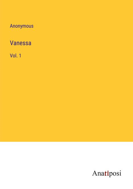 Anonymous: Vanessa, Buch