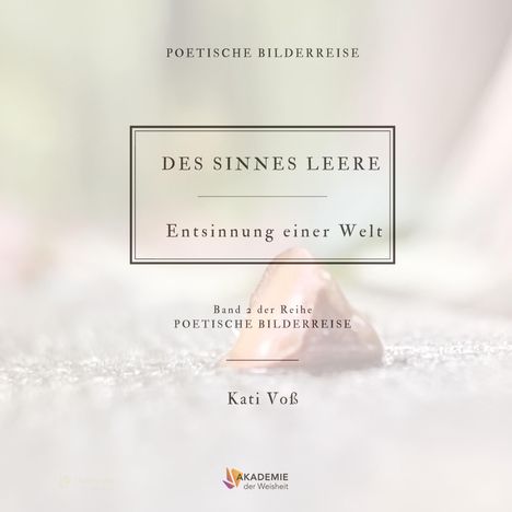 Kati Voß: Des Sinnes Leere, Buch