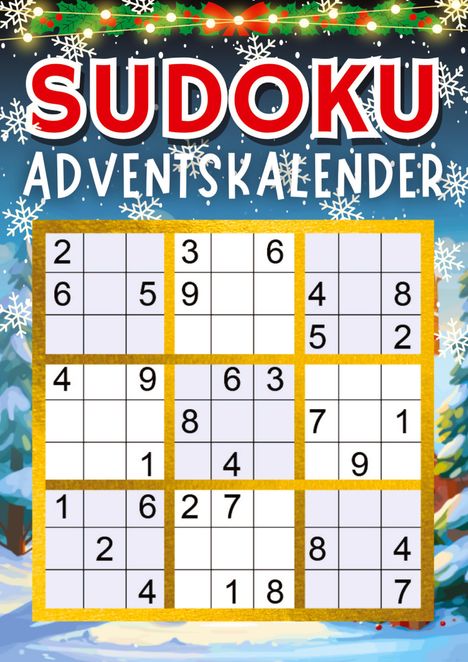 Isamrätsel Verlag: Sudoku Adventskalender 2023 | Weihnachtsgeschenk, Buch