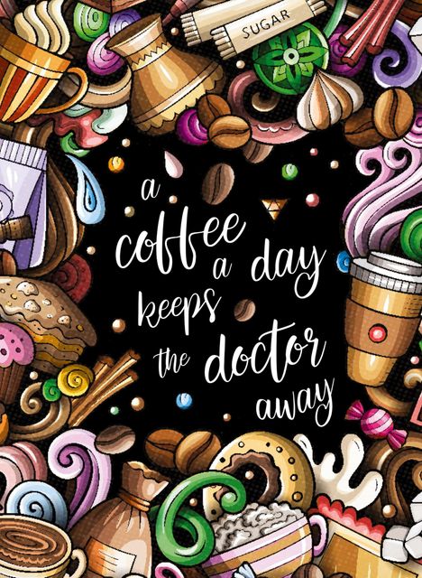 S&L Inspirations Lounge: "A coffee a day keeps the doctor away" - Das große Kaffee ¿ Malbuch für Frauen., Buch