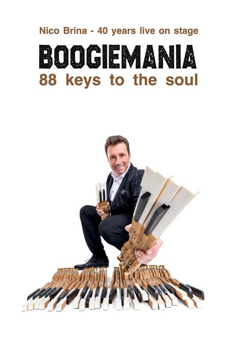 Nico Brina: Boogiemania - 88 keys to the soul, Buch