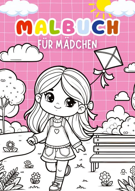 Kindery Verlag: Malbuch mädchen, Buch