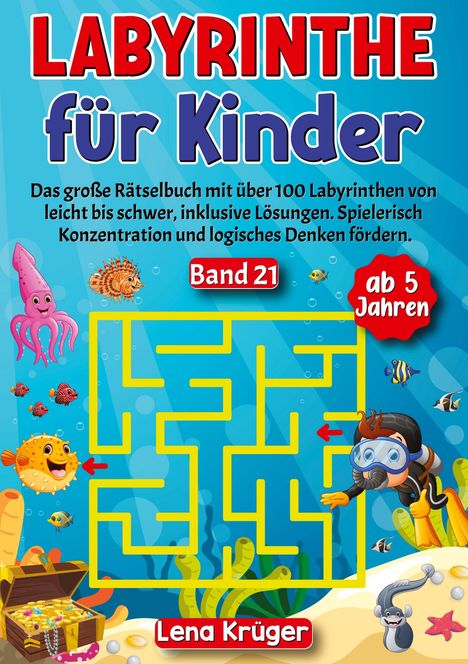 Lena Krüger: Labyrinthe für Kinder ab 5 Jahren - Band 21, Buch