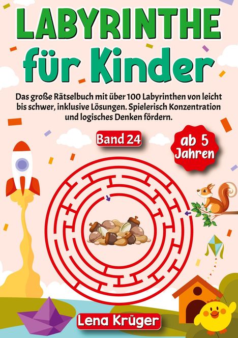 Lena Krüger: Labyrinthe für Kinder ab 5 Jahren - Band 24, Buch