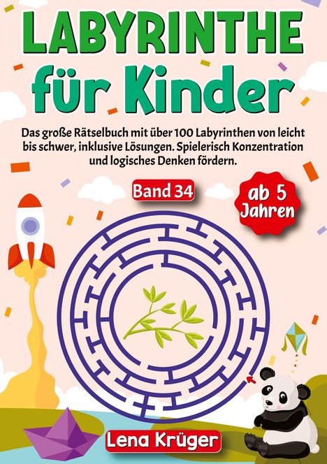 Lena Krüger: Labyrinthe für Kinder ab 5 Jahren - Band 34, Buch