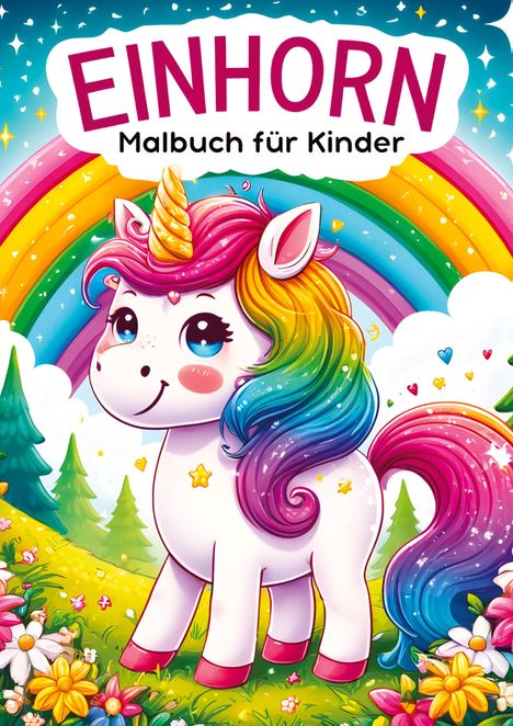 Kindery Verlag: Einhorn Malbuch für Kinder ¿ Kinderbuch, Buch