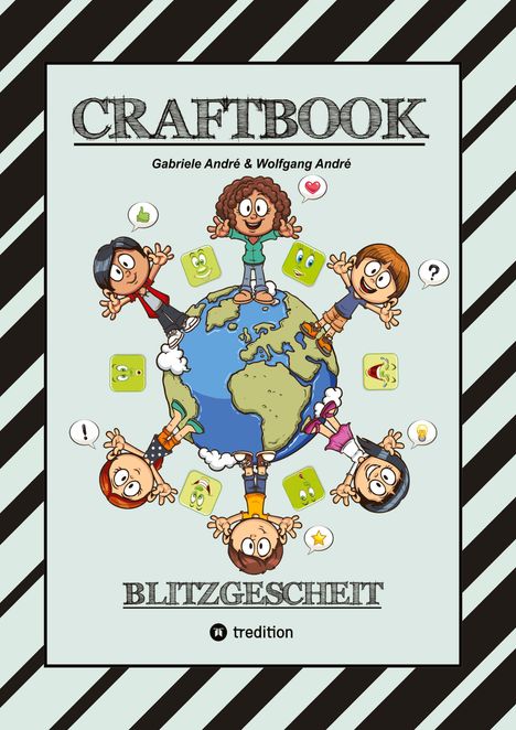 Gabriele André: Craftbook - 140 Seiten Mit Lustigen Ausmalmotiven - Knifflige Rätsel - Spannende Aufgaben - Lustiges Bastelspiel, Buch