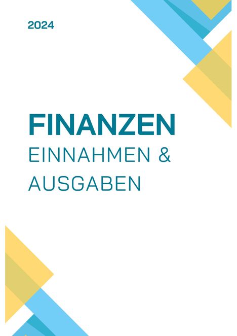 Jakob Welik: Finanzen. Einnahmen und Ausgaben. Tabellen, Buch