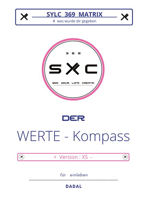 Dadal: SYLC 369 MATRIX / Der WERTE - Kompass / Version : XS, Buch