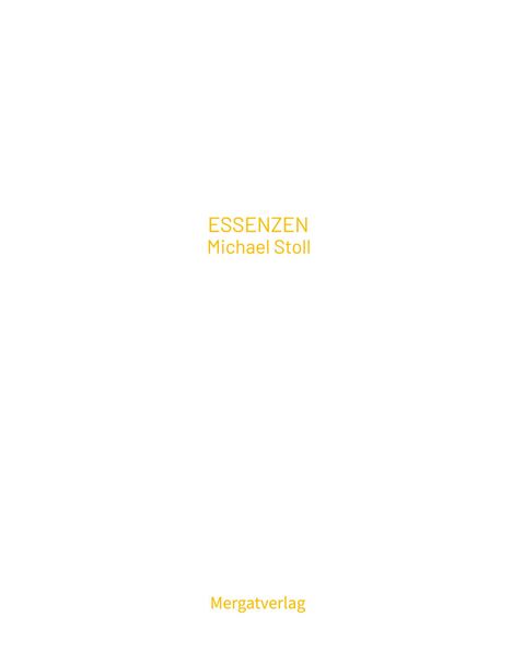 Michael Stoll: Essenzen Ix, Buch