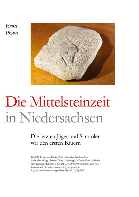 Ernst Probst: Die Mittelsteinzeit in Niedersachsen, Buch