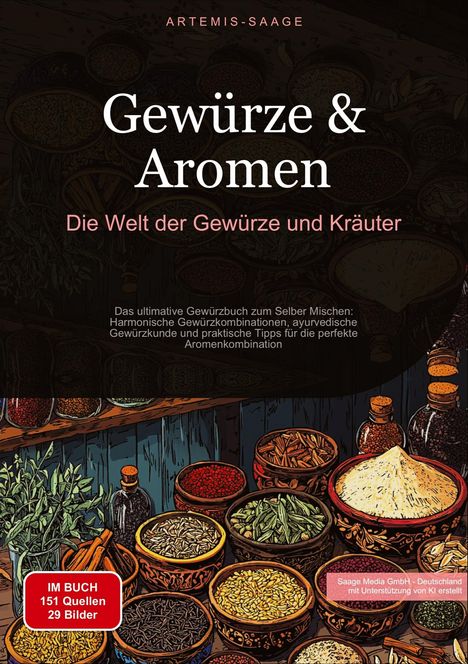 Artemis Saage: Gewürze &amp; Aromen: Die Welt der Gewürze und Kräuter, Buch