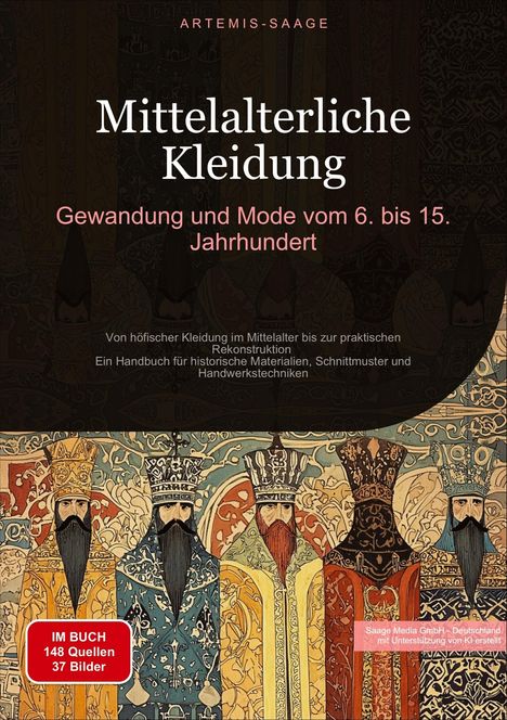 Artemis Saage - Deutschland: Mittelalterliche Kleidung: Gewandung und Mode vom 6. bis 15. Jahrhundert, Buch