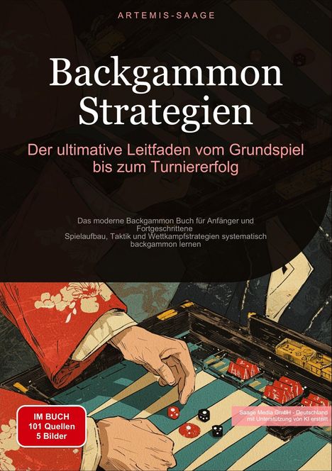 Artemis Saage - Deutschland: Backgammon Strategien: Der ultimative Leitfaden vom Grundspiel bis zum Turniererfolg, Buch