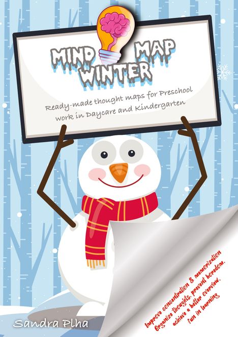 Sandra Plha: KitaFix-Mindmap Winter (Ready-made thought maps for Preschool work in Daycare and Kindergarten), Buch
