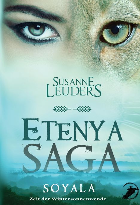 Susanne Leuders, Etenya Saga, Soyala - Zeit der Wintersonnenwende. Links: Menschliches Auge, rechts: Tierauge.
