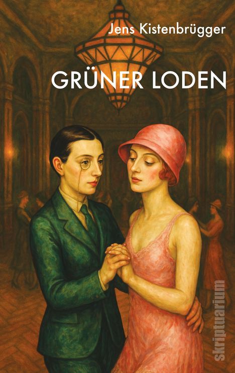 Text: "Jens Kistenbrügger", "GRÜNER LODEN". Zwei Frauen tanzen in einem eleganten, warm beleuchteten Saal.