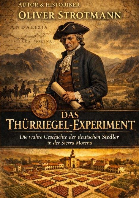 "Das Thürriegel-Experiment: Die wahre Geschichte der deutschen Siedler in der Sierra Morena." Historische Illustration.