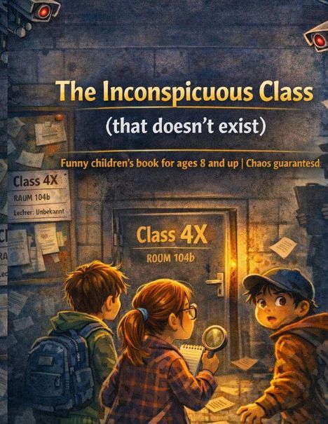 "The Inconspicuous Class (that doesn't exist). Class 4X, Room 104b. Drei Kinder erkunden eine geheimnisvolle Tür."