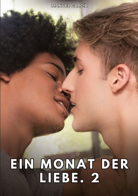 "Ein Monat der Liebe. 2" - Zwei Menschen kurz vor einem Kuss, Nahaufnahme mit verträumtem Hintergrund.