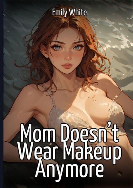 "Mom Doesn't Wear Makeup Anymore" von Emily White. Illustration einer Frau mit langen Haaren in einem Bikini.