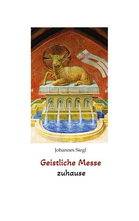 Johannes Siegl, Geistliche Messe, zuhause. Eine schwarz-weiße Illustration eines gekrönten Gesichts mit geschlossenen Augen.