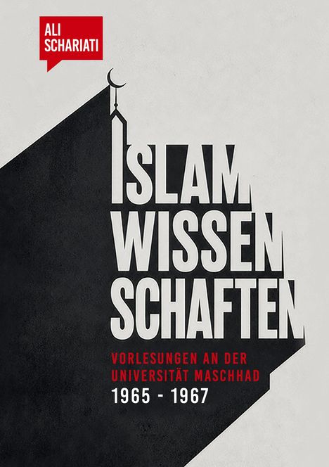 Ali Schariati, Islamwissenschaften, Vorlesungen an der Universität Maschhad 1965-1967. Silhouette einer Moschee.