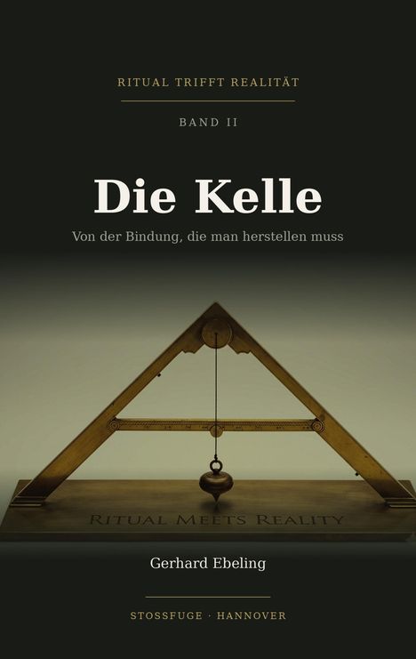 "Ritual trifft Realität, Band II, Die Kelle - Von der Bindung, die man herstellen muss. Gerhard Ebeling, Stossfuge, Hannover."