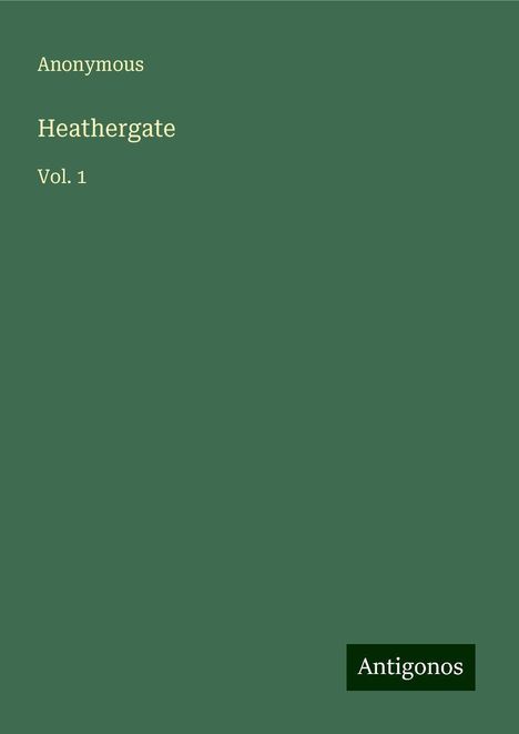 Anonymous: Heathergate, Buch