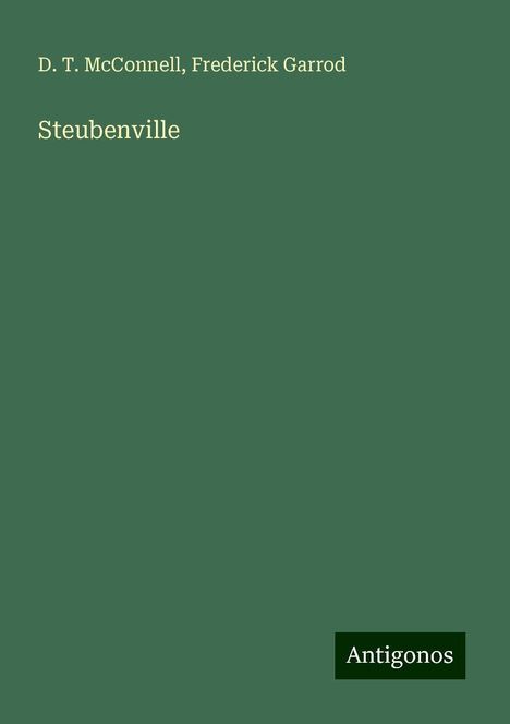 D. T. McConnell: Steubenville, Buch