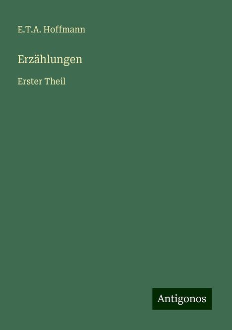 E. T. A. Hoffmann: Erzählungen, Buch