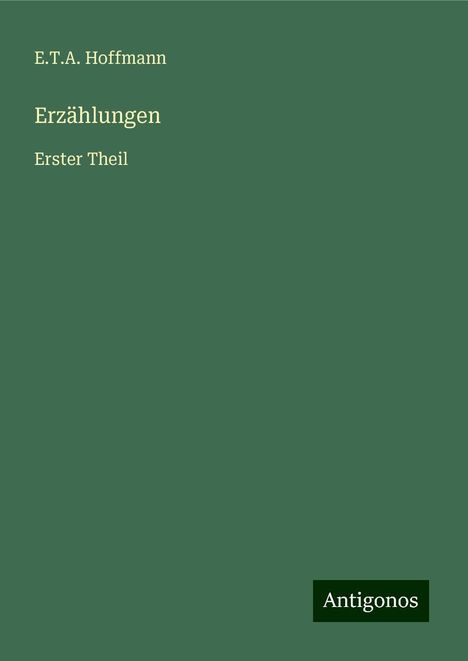 E. T. A. Hoffmann: Erzählungen, Buch