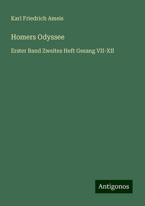 Karl Friedrich Ameis: Homers Odyssee, Buch