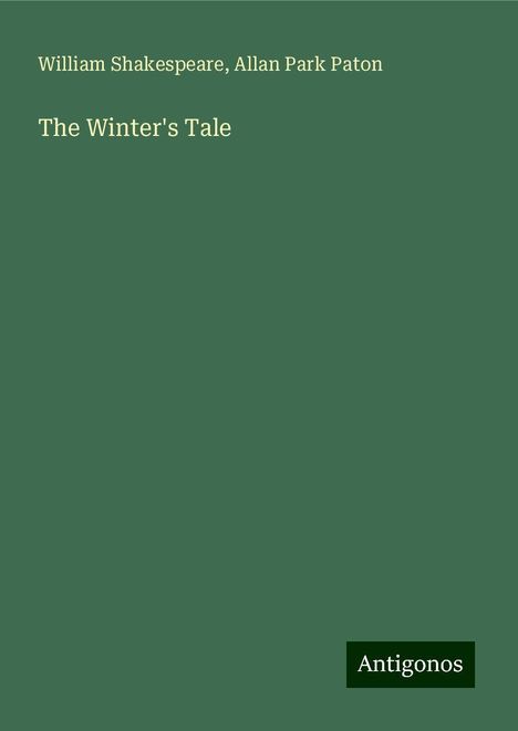 William Shakespeare: The Winter's Tale, Buch