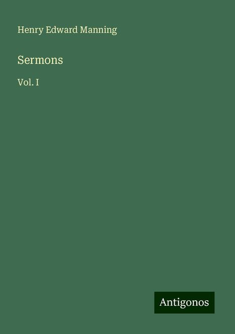 Henry Edward Manning: Sermons, Buch