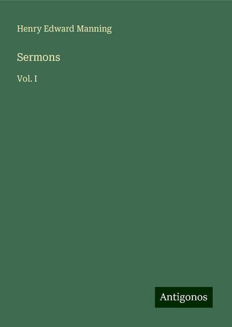 Henry Edward Manning: Sermons, Buch