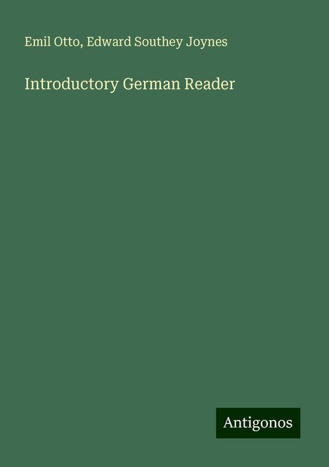 Emil Otto: Introductory German Reader, Buch