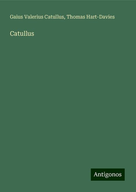 Gaius Valerius Catullus: Catullus, Buch