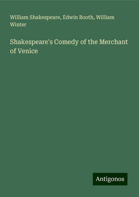 William Shakespeare: Shakespeare's Comedy of the Merchant of Venice, Buch