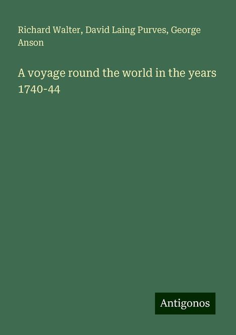 Richard Walter: A voyage round the world in the years 1740-44, Buch