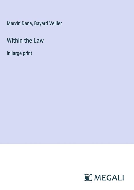 Marvin Dana: Within the Law, Buch