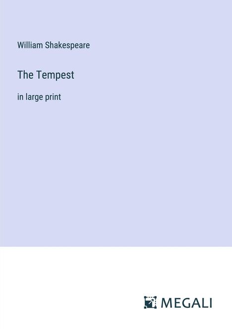 William Shakespeare: The Tempest, Buch