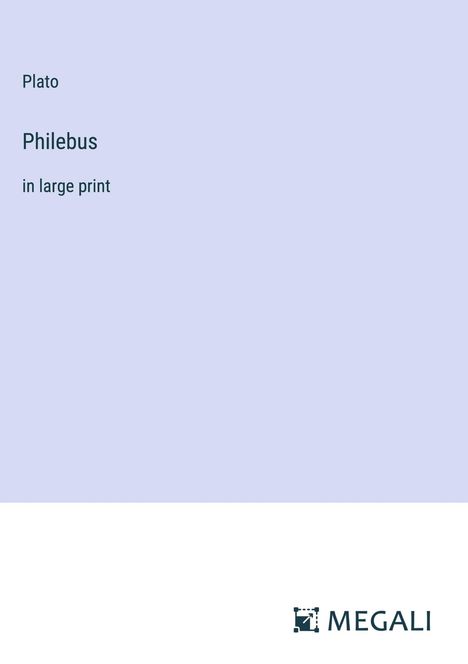 Plato: Philebus, Buch