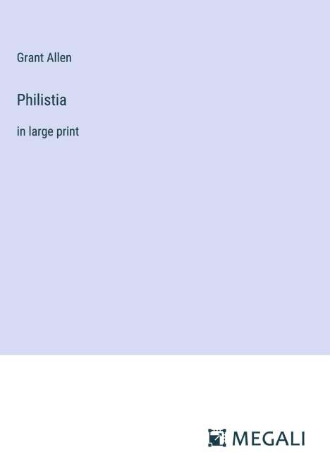 Grant Allen: Philistia, Buch
