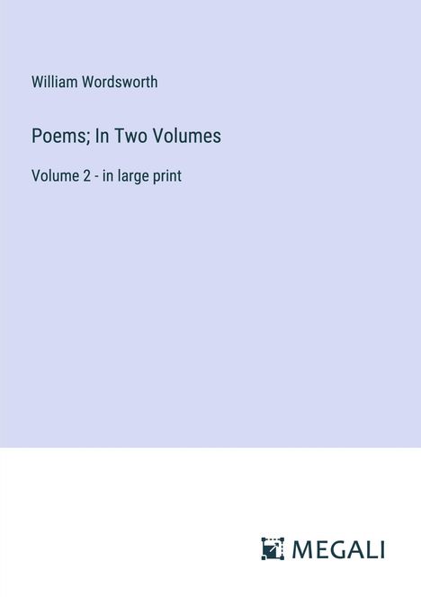 William Wordsworth (1908-1988): Poems; In Two Volumes, Buch