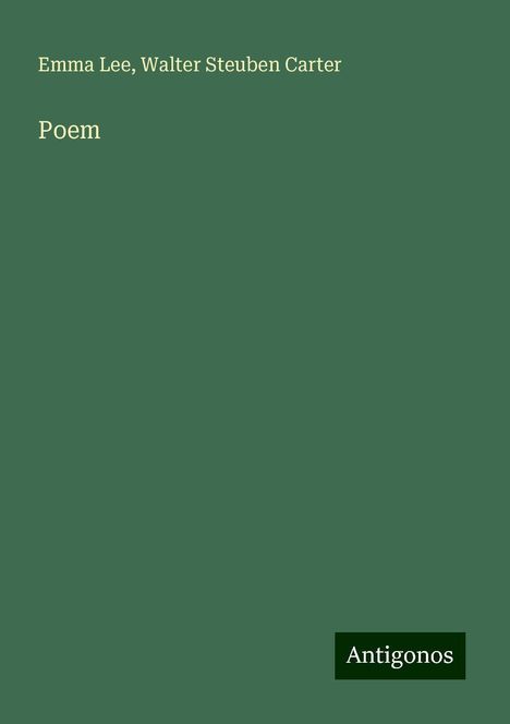 Emma Lee: Poem, Buch