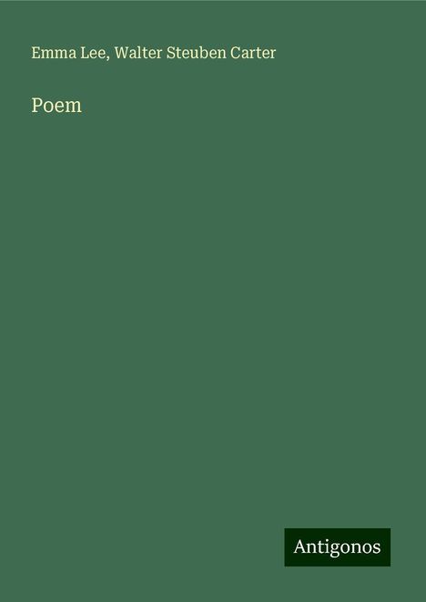 Emma Lee: Poem, Buch