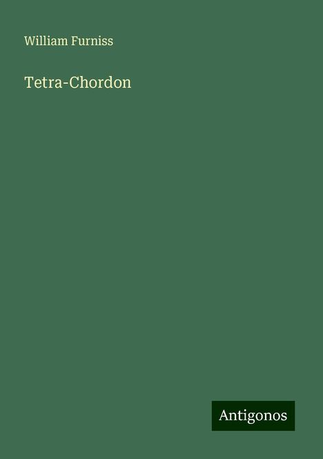 William Furniss: Tetra-Chordon, Buch