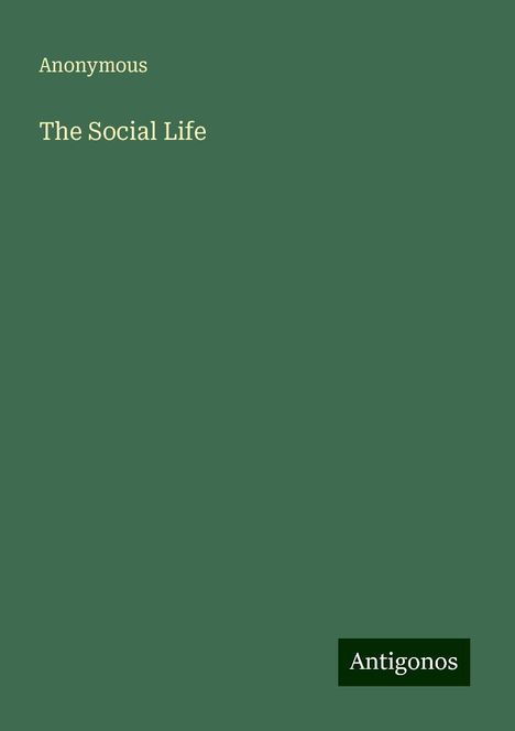 Anonymous: The Social Life, Buch